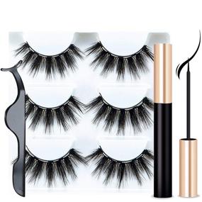 img 4 attached to 💁 Reusable Magnetic Eyelashes with Natural Eyeliner for Enhanced SEO