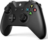 🎮 wireless game controller for xbox one, xbox one s/x, and pc windows 7/8/10 (black) - w&amp;o compatible logo