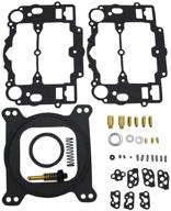 carburetor rebuild kit for edelbrock 1400 1404 1405 1406 1407 1409 1411 1477, compatible with automotive 500 600 650 700 750 & 800 cfm weber marine carburetor. also fits mercruiser kit #809064 and carter 9000 series 4 bbl. logo