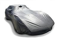 🚘 carscover custom fit c3 1968-1982 corvette car cover: ironshield leatherette for all weather protection logo