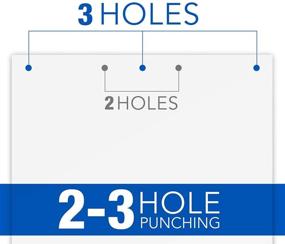 img 2 attached to Swingline Heavy Duty Hole Punch, Adjustable 2-3 Hole Puncher, 160 Sheet Capacity, Antimicrobial Coating (74650)