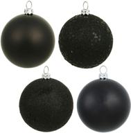 🔴 vickerman 2.75-inch black 4-finish ball ornament set, box of 20 logo