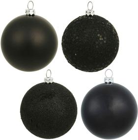 img 3 attached to 🔴 Vickerman 2.75-inch Black 4-Finish Ball Ornament Set, Box of 20