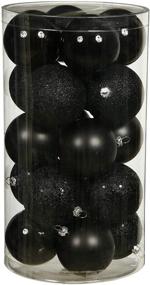 img 2 attached to 🔴 Vickerman 2.75-inch Black 4-Finish Ball Ornament Set, Box of 20