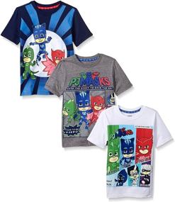 img 1 attached to PJ Masks Toddler Boys Multi Boys' Clothing in Tops, Tees & Shirts