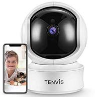 📷 tenvis 2k 3mp indoor security camera - pet camera with phone app, sound/ai motion detection &amp; auto tracking, pan/tilt wifi ip camera, 2 way audio, night vision, works with alexa, baby/nanny monitoring logo