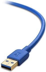 img 1 attached to Кабель с коротким шнуром USB 3.0 Cable Matters в двух экземплярах - синего цвета (USB 3 Cable, USB 3.0 A to B Cable) - 3 фута.