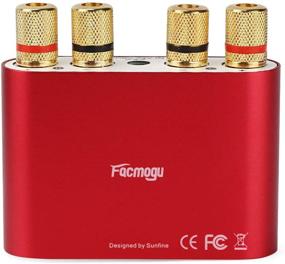 img 2 attached to Facmogu F900 Red Bluetooth Amplifier With Adapter 5A 12V DC