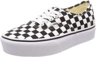 🔳 white checkerboard platform vans authentic logo