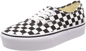 img 4 attached to 🔳 White Checkerboard Platform Vans Authentic