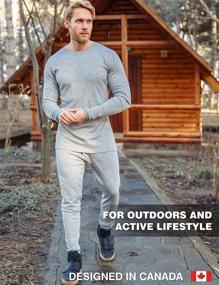 img 1 attached to 🧦 Merino.tech Men's Merino Wool Base Layer Bottom Pants 100% Merino Wool Midweight Thermal Underwear Long Johns + Wool Socks: Optimal Warmth and Comfort