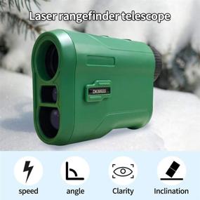 img 3 attached to 🎯 Accurate AJVEDUK Laser Rangefinder with Slope Function – 6X Golf Digital Hunting Rangefinders for Precise Measurements up to 650 Yards, Pin-Seeker, Flag-Lock & Vibration