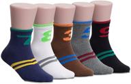 🧦 5 pack of maiwa comfortable cotton seamless crew socks for boys – ideal for kids logo