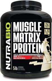 img 2 attached to NutraBio 25g Protein Powder - Whey Isolate and Micellar Casein Blend - Fast & Slow Release - Vanilla Flavor - 5 lb, 72 Servings