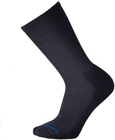 img 1 attached to 🧦 Performance Crew Socks - Medium Cushioned Smartwool Heathered Rib Socks for Men, made from Merino Wool