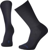 🧦 performance crew socks - medium cushioned smartwool heathered rib socks for men, made from merino wool логотип