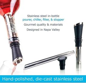 img 2 attached to Soireehome Tempour Deluxe Wine & Spirits Filter, Stopper, Aerator & Pourer