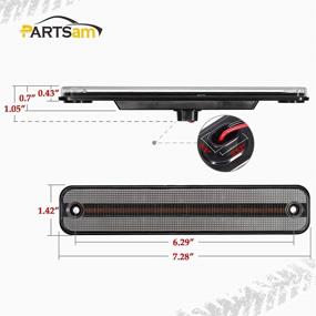 img 1 attached to 🚗 Enhance Your Hummer H2 with Partsam Full LED Side Marker Lights Kit - Clear Lens, 144 SMD LED, 2 Amber & 2 Red, Compatible With 2003-2009 Models