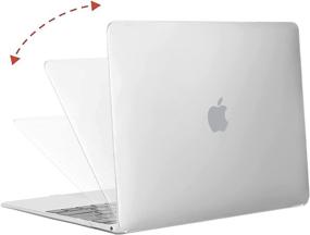 img 1 attached to 📦 MOSISO Frost Plastic Hard Shell Case & Keyboard Cover Skin & Screen Protector for MacBook 12 inch with Retina Display (Model A1534, Release 2017 2016 2015)