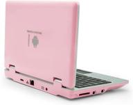 7-inch mini laptop computer, powered by android 5.1.1 os, quad core, 8gb rom, hdmi, wifi - pink, portable logo