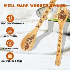 img 2 attached to Friends Wooden Spoons Set: Authentic Friends TV Show Merchandise for Cooking and Kitchen Decor - 5PCS Housewarming Gifts