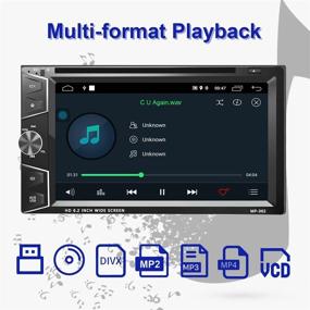 img 1 attached to 🚗 Автомагнитола Camecho Double Din на Android с экраном сенсорного типа 6,2 дюйма, DVD/CD-проигрывателем, навигацией GPS, WiFi, Bluetooth и поддержкой камеры заднего вида.