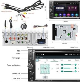 img 3 attached to 🚗 Автомагнитола Camecho Double Din на Android с экраном сенсорного типа 6,2 дюйма, DVD/CD-проигрывателем, навигацией GPS, WiFi, Bluetooth и поддержкой камеры заднего вида.