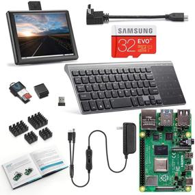 img 4 attached to 🖥️ Vilros Raspberry Pi 4 4GB Desktop Set – 8 Inch Screen & 10 Inch Wireless Keyboard/Touchpad Combo