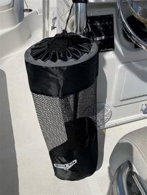 img 4 attached to 🚤 Large Hoop Reusable Mesh Boat Trash Bag - Model 2021 - Optimize Your Boat's Waste Management