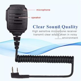 img 2 attached to Waterproof Shoulder Mic for Retevis & Baofeng Walkie Talkies - Compatible with BF-F8HP, UV-5R, H-777, RT19, RT21, RT22, RT27, RT-5R, and Arcshell AR-5 Two Way Radios (2 Pack)