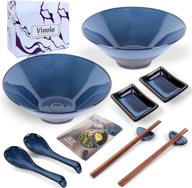 🍜 vinola ramen bowl set with premium chopsticks: a perfect pair for authentic asian cuisine logo