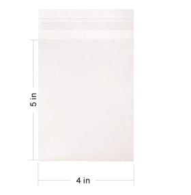 img 3 attached to 🍪 Premium Pack of 100 Crystal Clear 4 x 5-inch Resealable Cellophane Bags for Candy, Cookies, Cards, Gifts, and Crafts