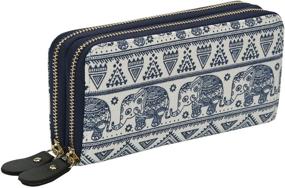 img 1 attached to 👜 Elephant Pattern Bohemian Handbag Women's Handbags with Wallet Compartment