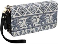 👜 elephant pattern bohemian handbag women's handbags with wallet compartment logo