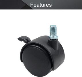 img 2 attached to MroMax Threaded Double Swivel Casters Material Handling Products
