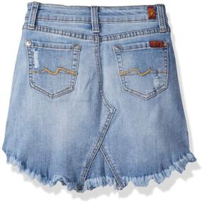 img 1 attached to Girls' Blue Skirt - All Mankind Girls' Clothing