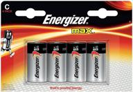 🔋 элементы питания energizer max щелочные типа c, упаковка из 4 штук логотип