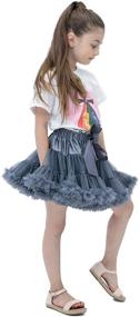 img 4 attached to 🎀 36 Colorful Tutu Skirts for Little Girls: Extra Fluffy Ballet Pettiskirt for Baby Girls (6M-10T)