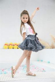 img 1 attached to 🎀 36 Colorful Tutu Skirts for Little Girls: Extra Fluffy Ballet Pettiskirt for Baby Girls (6M-10T)