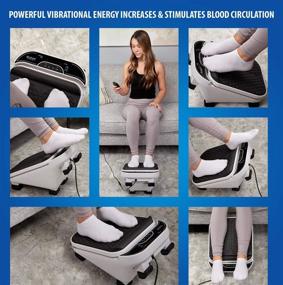 img 2 attached to 🦶 Quake Plate Foot Massager: High RPM Oscillating Deep Tissue Massage for Foot Pain Relief, Calf Muscle Recovery | 30 Speed Vibrate, Infrared Remote Control