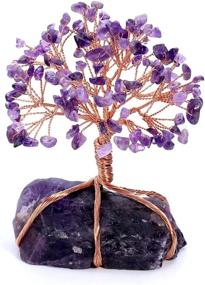 img 4 attached to Enhance Prosperity and Wellness with PESOENTH Amethyst Healing Crystals Money Tree Feng Shui Wealth Ornament