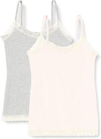 img 4 attached to 👚 Iris & Lilly Women's Cotton Vest, Pack of 2: Stylish and Essential Basics for Women