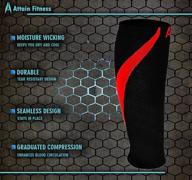 🏋️ calf compression sleeves: attain fitness graduated compression for shin splints & performance, spiral compression for improved recovery and blood flow - one pair logo