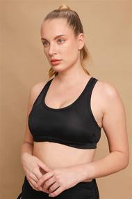 img 3 attached to Hypoallergenic Latex-Free Sports Bra for Active Women by Athletican