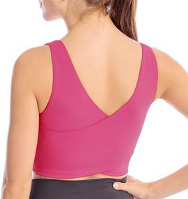 img 1 attached to Sweelivin Longline Seamless Strappy Workout Women's Clothing