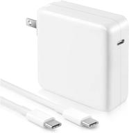 🔌 100w usb c charger power adapter for macbook pro 16 15 13", macbook air 13 2021 2020 2019 2018, new ipad pro - includes 7.2ft/2.2m charge cable logo