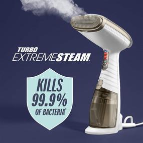 img 3 attached to 👕 Conair Turbo Extreme Steam Handheld Fabric Steamer - White/Champagne, One Size