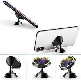 img 2 attached to Magnetic Phone Car Mount The Before Christmas Jack And Sally Universal Rotation 360° Car Phone Mount Dashboard Metal Magnetic Holder Compatible With GPS IPhone Samsung Most Smartphones