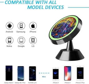 img 1 attached to Magnetic Phone Car Mount The Before Christmas Jack And Sally Universal Rotation 360° Car Phone Mount Dashboard Metal Magnetic Holder Compatible With GPS IPhone Samsung Most Smartphones