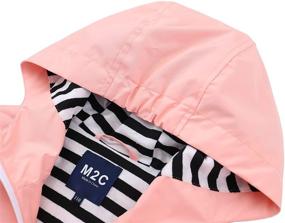 img 1 attached to 🧥 Stay Dry in Style: M2C Boys Girls Hooded Waterproof Jacket for Ultimate Protection